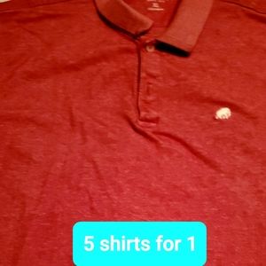 5 short sleeve polo style